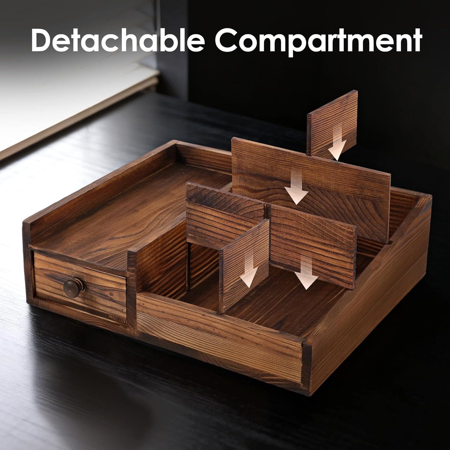 Veyzix Wooden Vanity & Fragrance Organizer